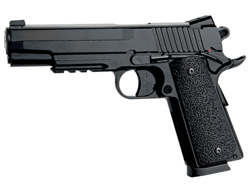 KWC 1911 Co2 Pistol (4.5mm-KM-42ZDHN-Metal Slide-NBB-BK)