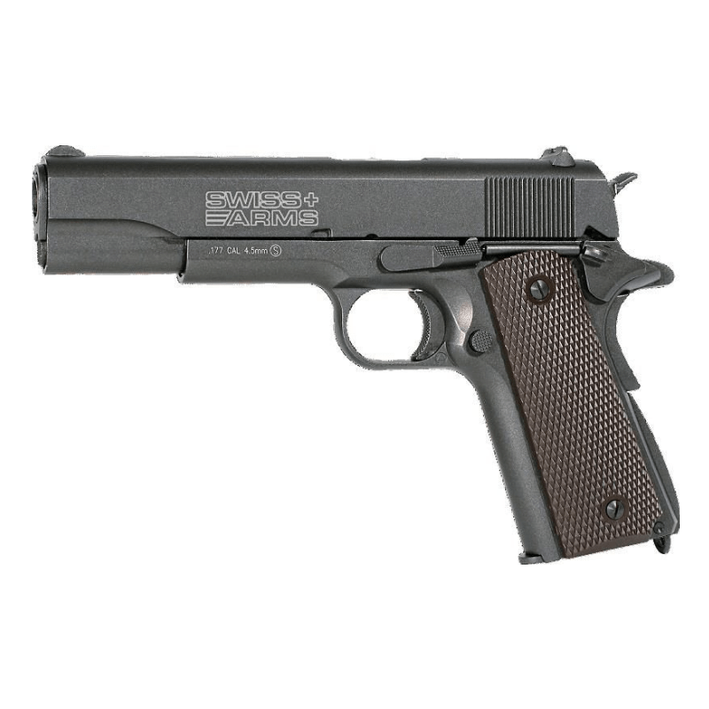 Swiss Arms P1911 4.5mm/.177 Co2 Blowback Pistol (Metal – Black – Cybergun – 288710)