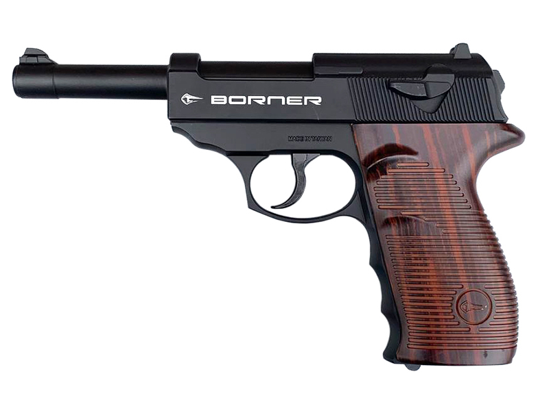 Borner 4.5mm/.177 P38 Air Pistol (Metal – Black – C41)