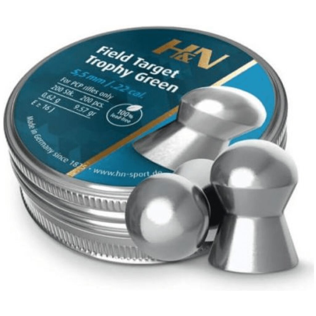 Pellets Pellet H&N Field Target Trophy .20 Cal Airgun Pellets - 11.42  Grains Domed, 250ct Pack 20 Caliber Airgun Pellets 11.42 Grain Domed 250ct  Target
