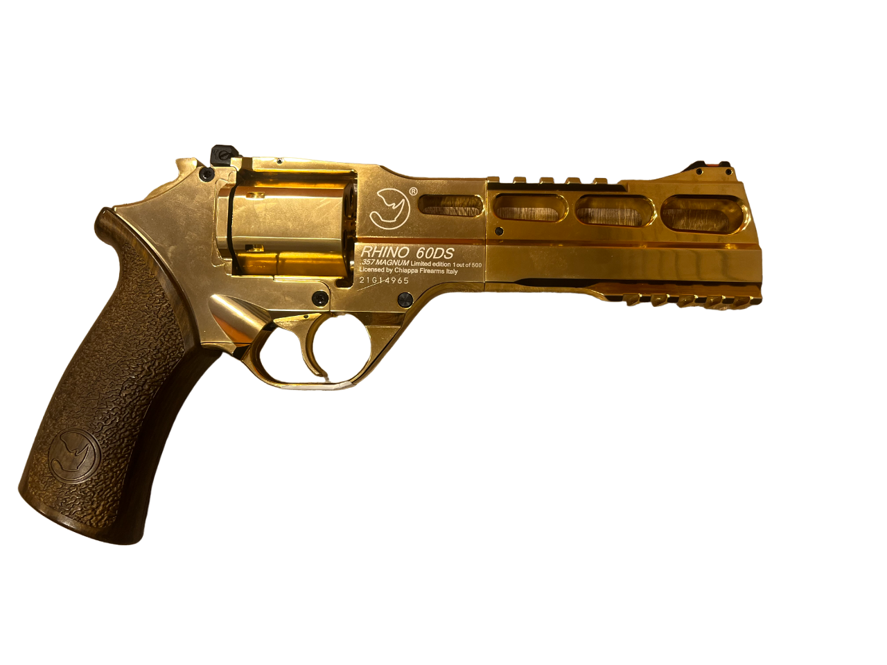Chiappa 4.5mm/.177 Charging Rhino 60DS Co2 Revolver (6″ – Gold – 440.129)