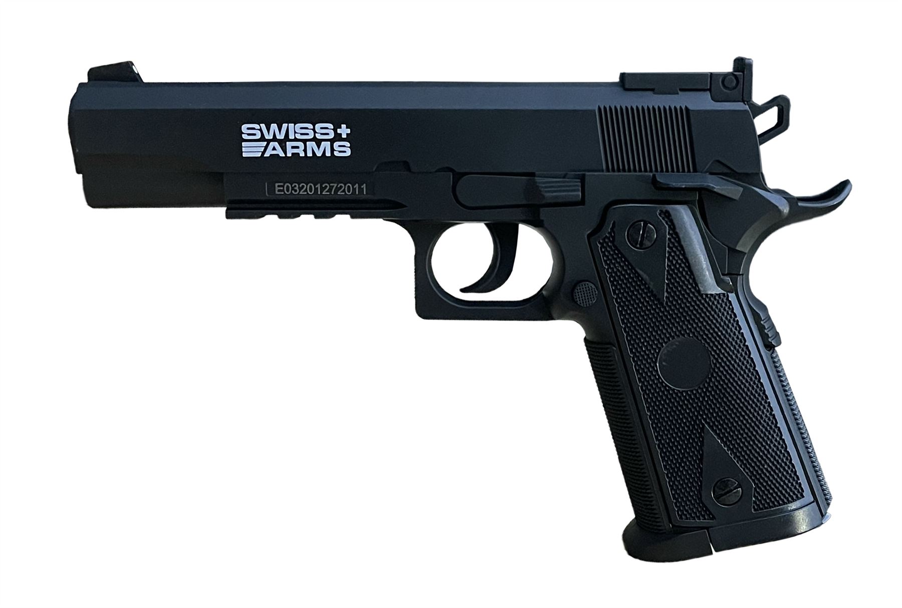 Swiss Arms 1911 4.5mm/.177 Co2 Pistol (Non-Blowback – Polymer – Cybergun – 288708)