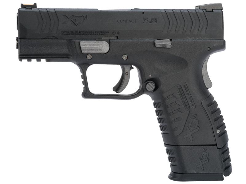Springfield Armory 3.8 XDM .177/4.5mm CO2 Blowback Air Pistol (Full Metal – Reel Feel Recoil – Black – SA-XDM38CBB4-B)