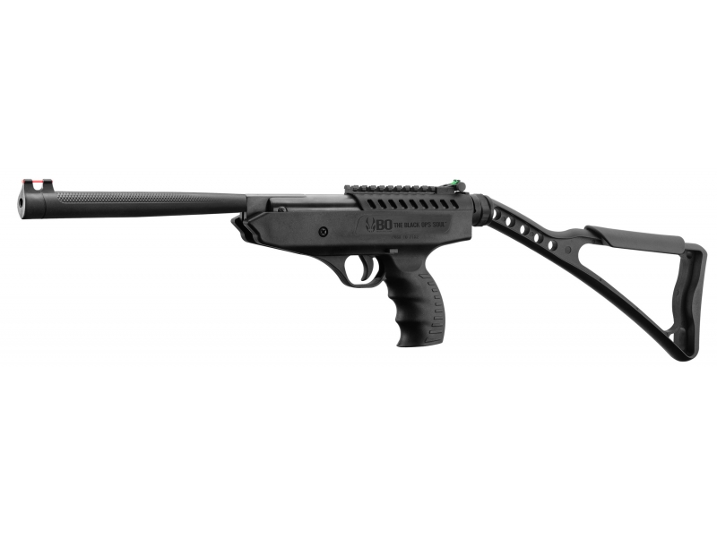 Bo Manufacture 5.5mm/.22 Langley Pro. Break Barrel Air Pistol with Stock (7.5j – Black)