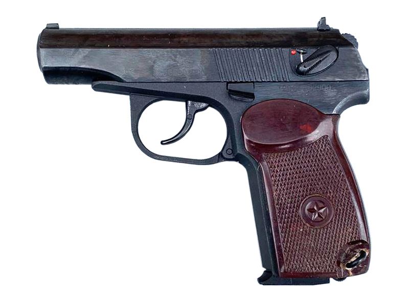 Baikal 4.5mm/.177 MP-658K Blowback Pistol (Full Metal – Brown Grip)