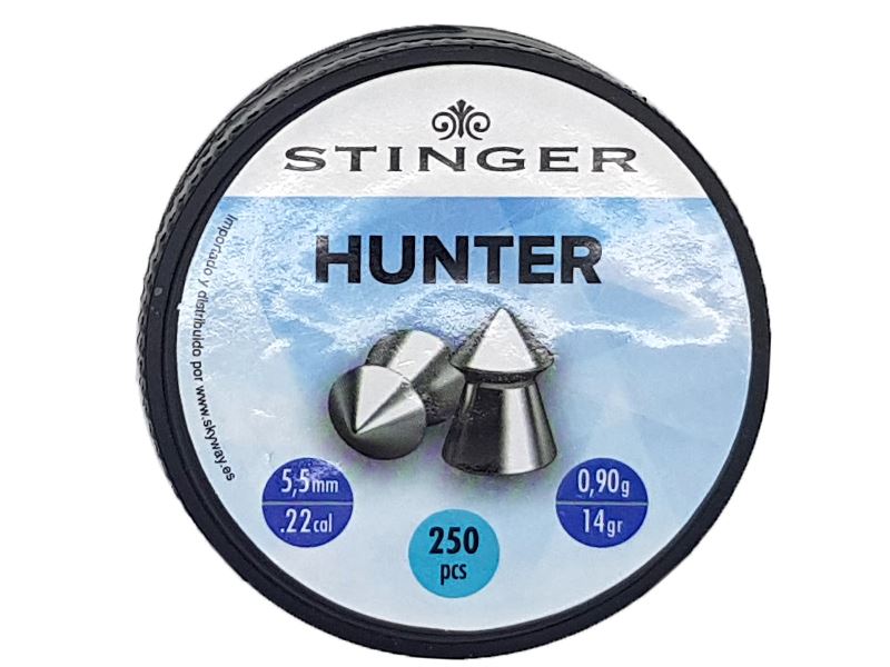 Stinger Lead Air Gun Pellet (Pointed Hunter Design – 5.5mm/.22 – 250 Rounds)
