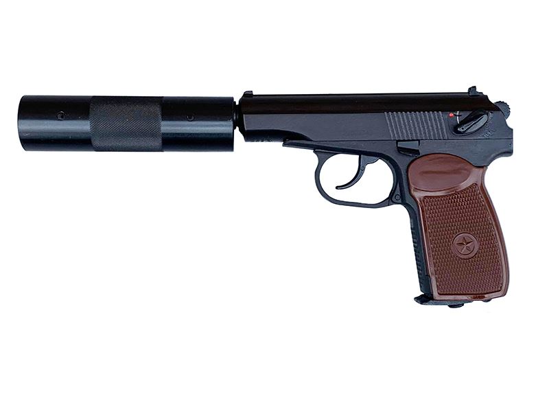 Baikal 4.5mm/.177 MP-654K-22 (Full Metal – with Silencer – Brown Grip)