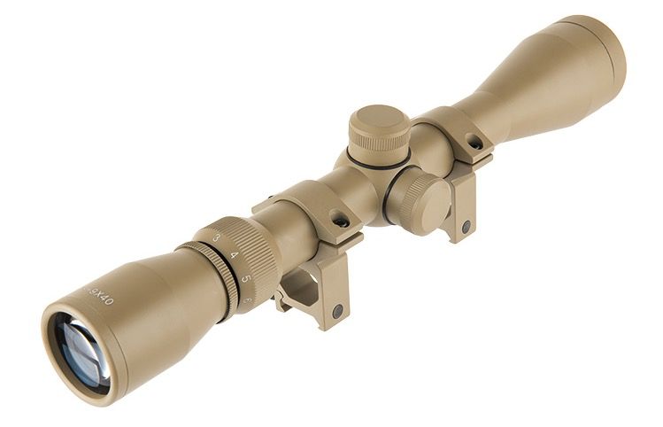 Lancer Tactical 3-9 x 40E Sniper Scope (Tan)