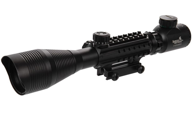 Lancer Tactical 4-12×50 EG Red and Green Sniper Scope