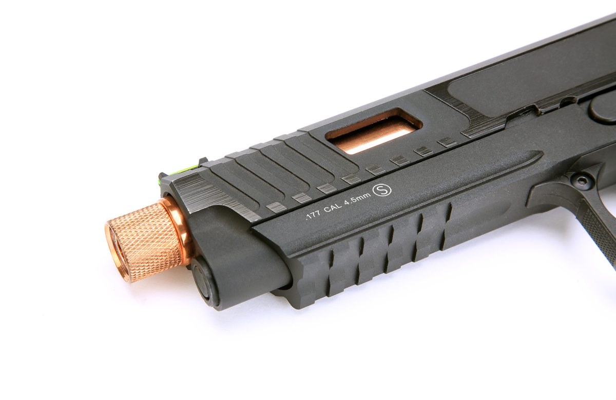 KLI 4.5mm/.177 BB Tartarus MKIV 5.1 Hi-Capa Co2 Blowback Pistol (Full Metal – Rose Barrel – L45-21064C-EXG)