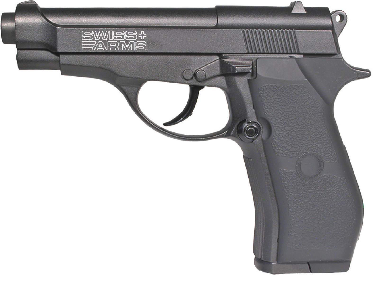 Swiss Arms 4.5mm/.177 P84 Non-Blowback Co2 Pistol (Black – 288707)