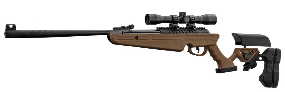 Bo Manufacture 4.5mm/.177 Quantico V2 Break Barrel Air Rifle (with 4×32 Scope – 16j – Brown)