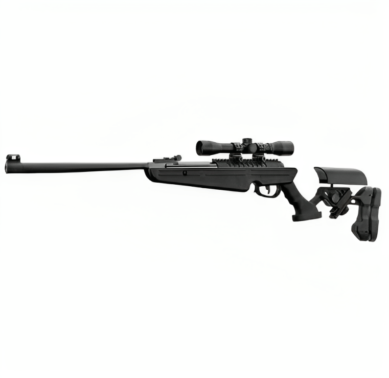 Bo Manufacture 4.5mm/.177 Quantico V2 Break Barrel Air Rifle (with 4×32 Scope – 16j – Black)