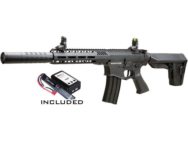 KLI Venator MKII AEG Electric 4.5mm/.177 Airgun (with Battery and Charger – E45-22002BK)