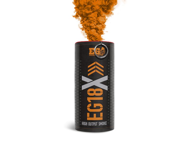 Enola Gaye EG18X Wire Pull Smoke Grenade (EG18XO – Orange)