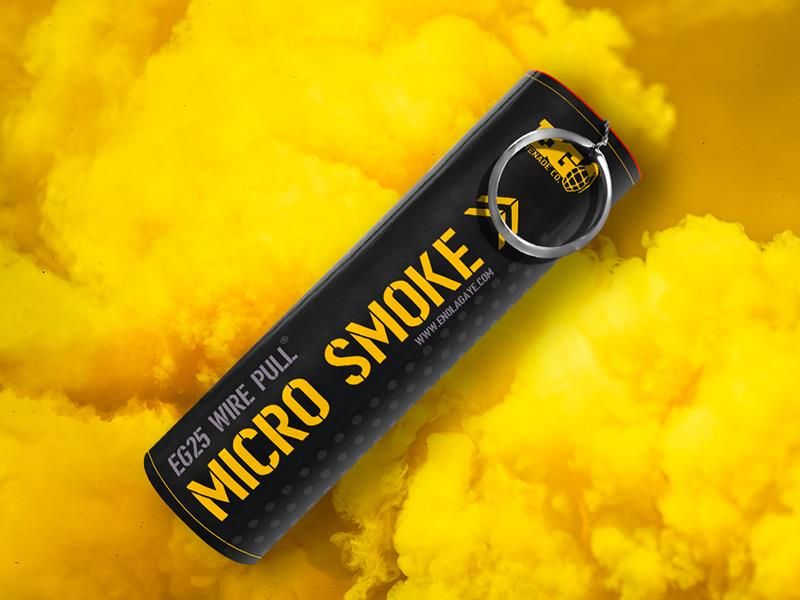 Enola Gaye EG25 Wire Pull Micro Smoke Grenade (EG25Y – Yellow)