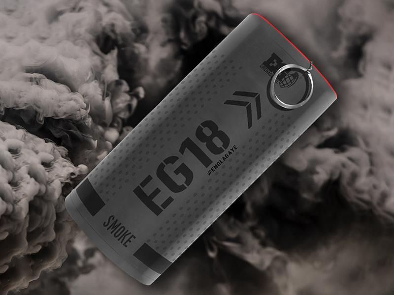 Enola Gaye EG18 Wire Pull Smoke Grenade (EG18ABK – Black)