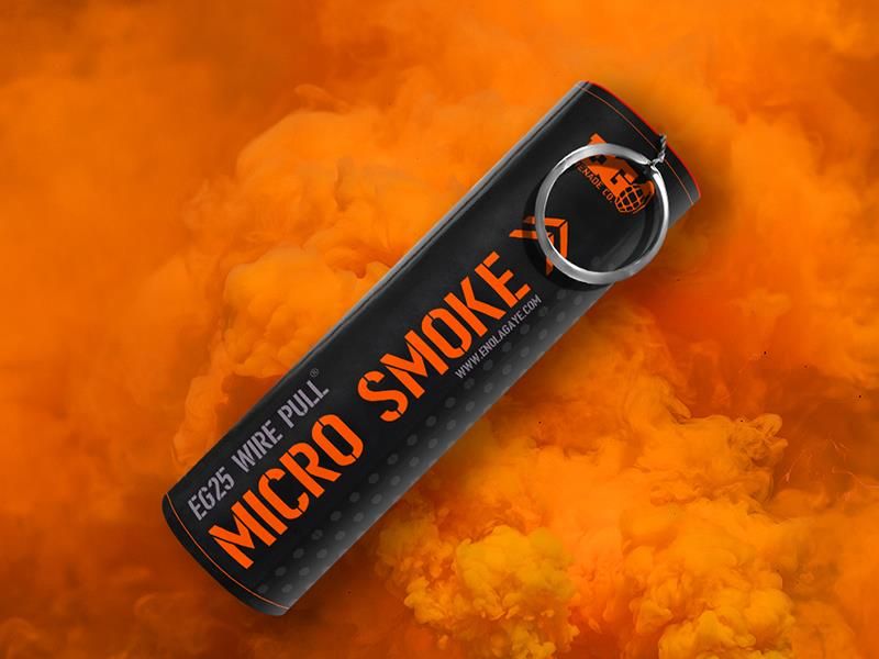 Enola Gaye EG25 Wire Pull Micro Smoke Grenade (EG25O – Orange)