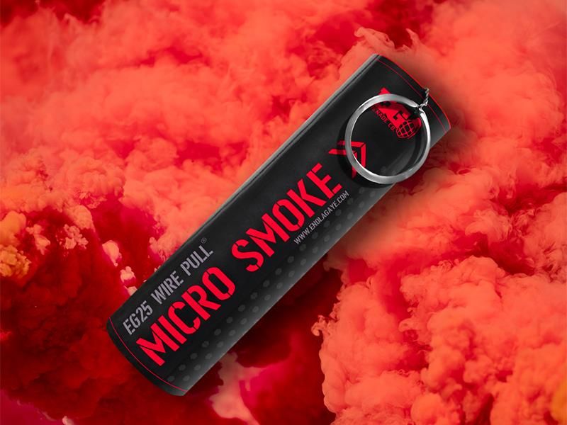 Enola Gaye EG25 Wire Pull Micro Smoke Grenade (EG25R – Red)
