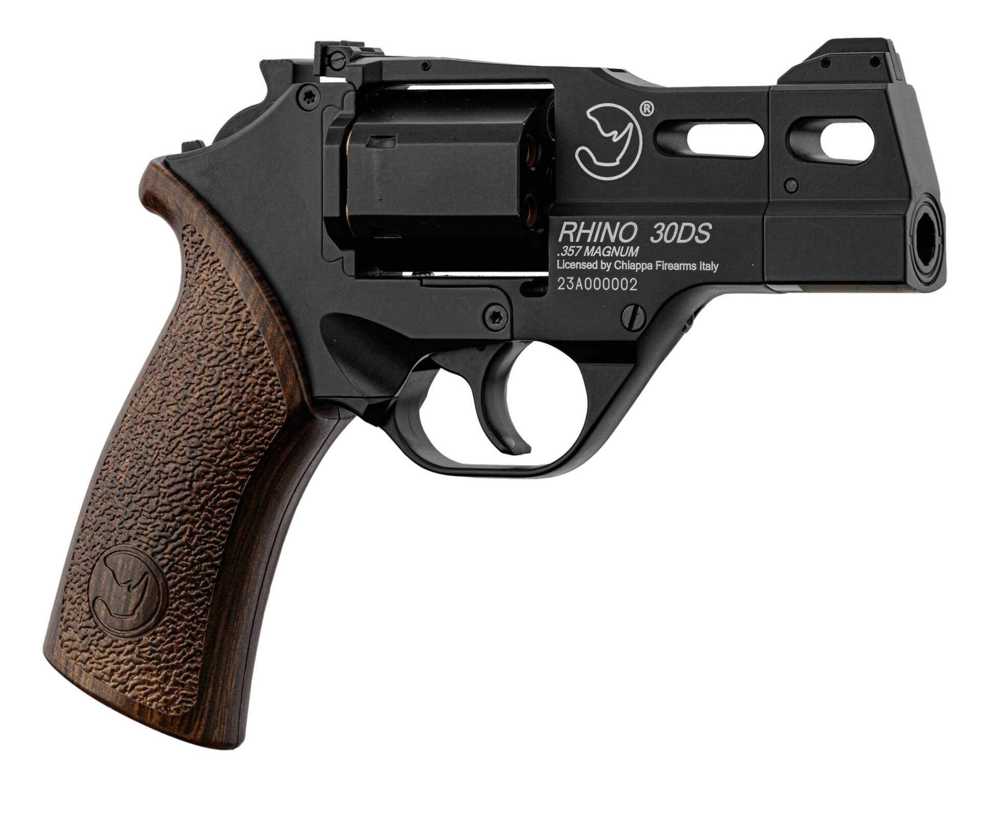 Chiappa 4.5mm/.177 Charging Rhino 30DS Co2 Revolver (3″ – Black – 440.122)