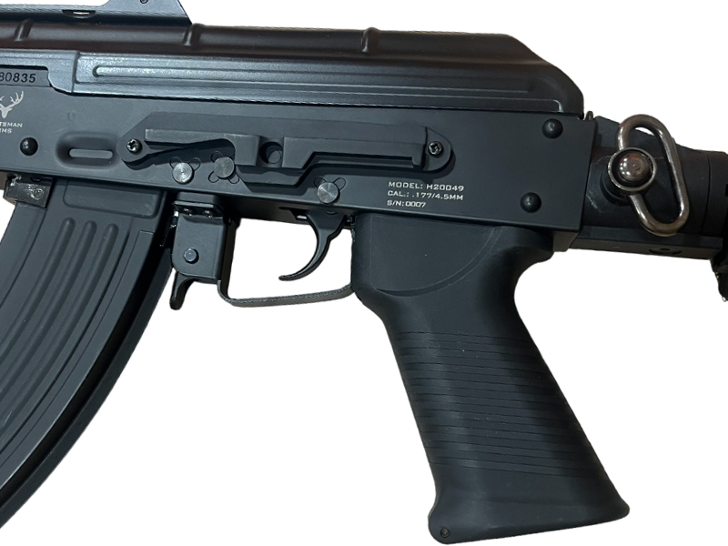 Huntsman Arms .177/4.5mm Tactical AK Rifle (Co2 Powered – Black)